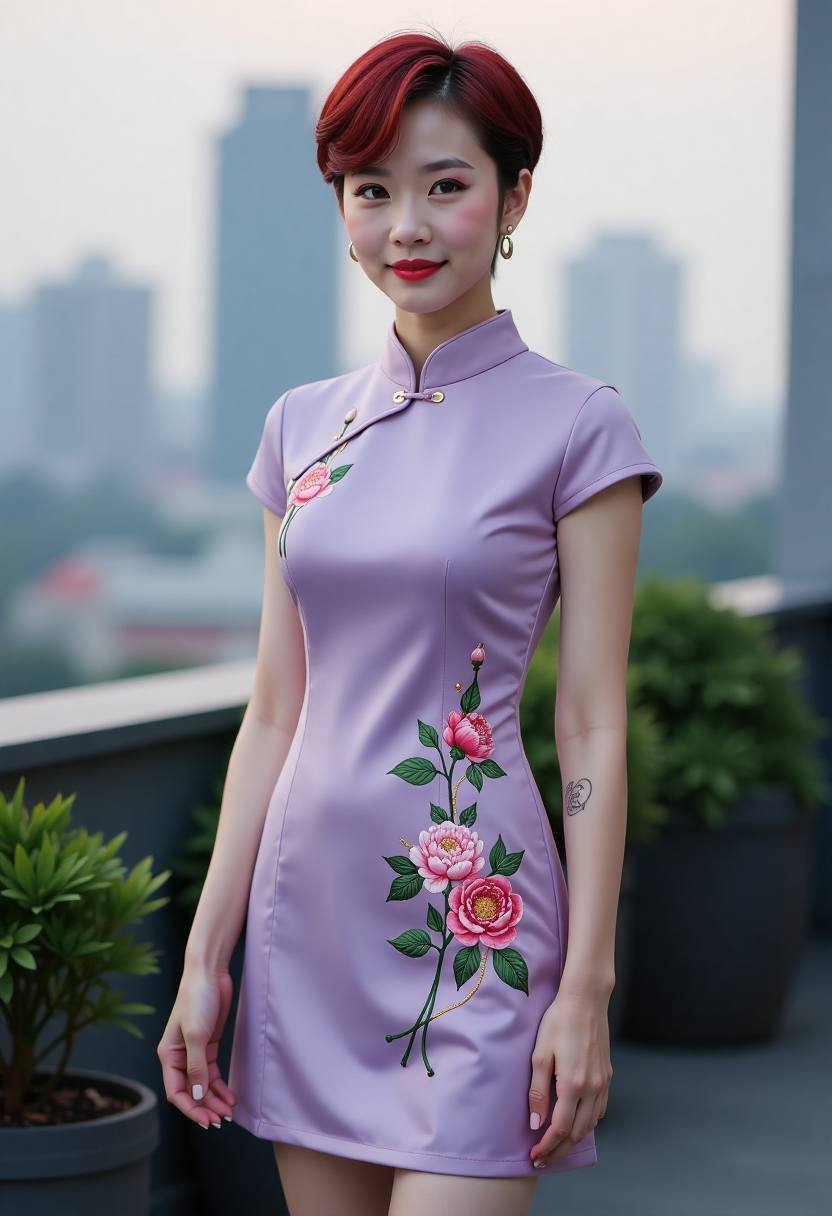 河边码头傍晚等待出发的渡船